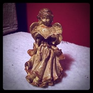 Golden Glitter Ceramic Angel